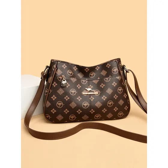 bolsa feminina bolsa transversal feminino Bolsa feminina com textura de couro genuíno genuíno Bolsa de ombro de grande c