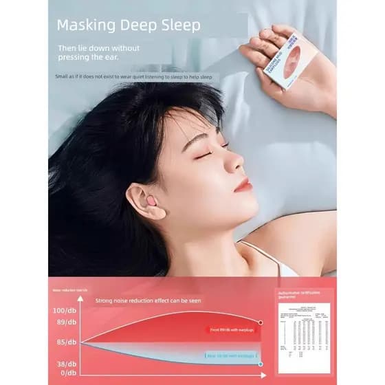 Tampões de ouvido de Silicone dormir sono dedicado anti-ruído isolamento acústico noite ronco anti-ruído aprendizagem mu