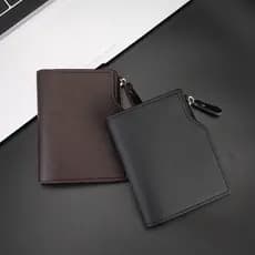 carteira masculina carteira masculina com ziper Carteira curta masculina nova carteira tripla Multi-cartão carteira masc