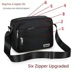 carteira masculina com ziper carteira masculina Bolsa masculina bolsa de ombro bolsa mensageiro tecido Oxford mochila pe