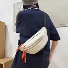 Saco de peito masculino ins na moda pequeno saco à prova dwaterproof água japonês Casual saco do mensageiro esportes bol