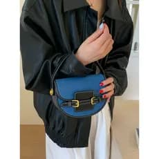 bolsa transversal feminino Bolsa High-End contraste cor sela saco feminino 2026 verão novo estilo elegante Popular All-M