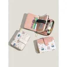 carteira feminina carteira feminina pequena 2026 novo estilo bonito urso carteira feminina estilo curto japonês estilo c