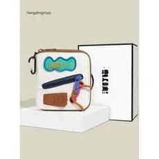 Dingmao nicho Original bonito curto zíper carteira feminina estudante Multi-Slot para cartão com fivela moeda bolsa titu