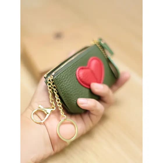 carteira feminina pequena carteira 2026 novo estilo japonês coreano Mini saco de moedas pequena bolsa de moedas amor tex