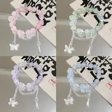 pulseira pulseira feminina Novo estilo Mori Super fada borboleta pulseira ins nicho doce All-Match estudante cor namorad