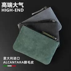 carteira masculina com ziper carteira masculina Camurça curta moeda bolsa masculina carteira titular do cartão carteira