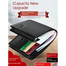 carteira masculina carteira masculina com ziper Carteira masculina de couro genuíno canguru com carteira de motorista co