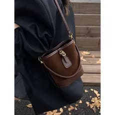 Bolsa bolsa transversal feminino Merad Retro camurça fosco bolsa de couro feminino nicho moda tendência portátil bolsa d