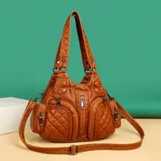 bolsa feminina bolsa transversal feminino Bolsa feminina com textura de couro macio bolsa de ombro elegante