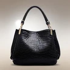 bolsa transversal feminino Bolsa 2022 bolsa feminina novo estilo padrão de crocodilo couro patente bolsa feminina europe