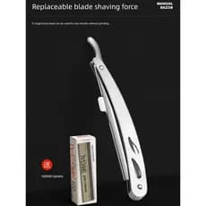 barbeador eletrico masculino Navalha à moda antiga Manual das mulheres dos homens barbear navalha corte de cabelo rosto