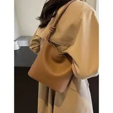 bolsa feminina bolsa transversal feminino Bolsa balde de couro macio feminina 2026 novo estilo textura mensageiro bolsa