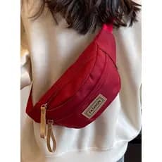 Bolsa de cintura feminina esportiva Casual mensageiro bolsa de peito High-End moda nicho All-Match bolsa de ombro de gra