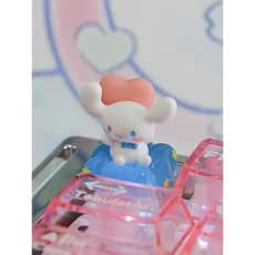 Knock Berry Nebulosa Canela Cão Único Keycap Bonito Translúcido Único Criativo Teclado Mecânico Cap ESC Presente Feminin