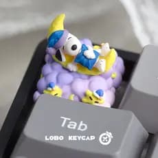 Snoopy Peripheral Unique Keycap Único Bonito Criativo Resina Mecânico Teclado Cap ESC Presente