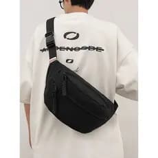 Street Wear bolsa de ombro novo estilo saco de peito masculino Casual All-Match saco do mensageiro do telefone móvel peq