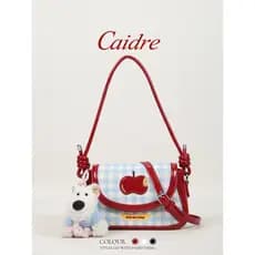 bolsa transversal feminino bolsa feminina Caidre Coreano Bonito Filhote de Cachorro Estilo Preppy Bolsa Mensageiro Menin