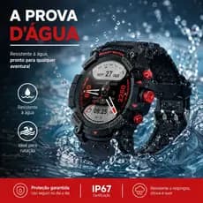 Smartwatch PEJE GPS Esportivo Masculino e Feminino Resistente à Água com Monitor Cardíaco G01C notificação strava