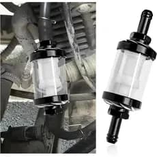 Universal CNC Liga De Alumínio Motocicleta Vidro Gás Combustível Gasolina Filtro Óleo Para Sujeira Pit Bike Motocro