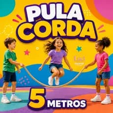 Pula Corda 5 Metros Corda de Sisal Brinquedo Infantil