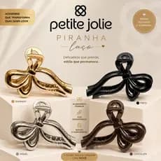 Presilha de Cabelo Piranha de Cabelo Petite Jolie  PJ20312