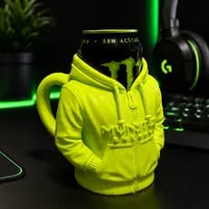 Copo Monster 473ml Moletom | Suporte para Lata de Energético | Porta Latas