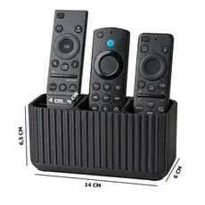 Porta Controle Remoto Decorativo Preto para Sala Quarto Escritório Mesa e Rack | Praticidade e estilo para sua casa