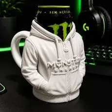 Suporte de Lata Monster Moletom - Porta lata Moletom - Copo personalizado Monster