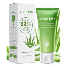 Gel de Aloe Vera 99% Orgânico para o Rosto, Produzido em 12 horas após a Colheita - Aloe Vera Pura Hidratante para Cuida