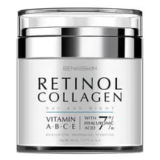 Creme de Retinol Ena para Rugas: Creme de Colágeno para Rosto e Pescoço para Firmar - Hidratante Facial Antienvelhecimen