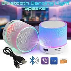 Mini Caixa de Som Bluetooth com Luz LED, Caixa de Som Portátil Sem Fio LTWA