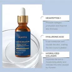 Sérum Facial, Solução Líquida Anti-Envelhecimento com Vitamina C, E, Retinol e Aloe, Aumenta o Colágeno, Reduz os Poros,