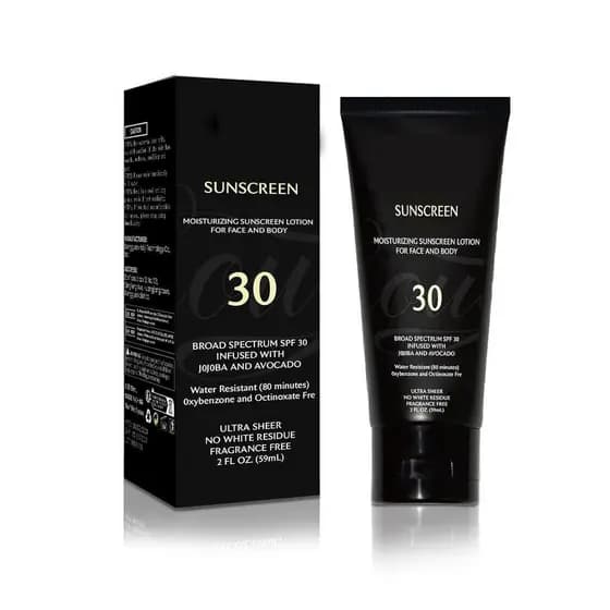 Protetor Solar Genérico para Mulheres (2 fl.oz), Loção Hidratante Protetora Solar para Rosto e Corpo, FPS 30, Para Peles