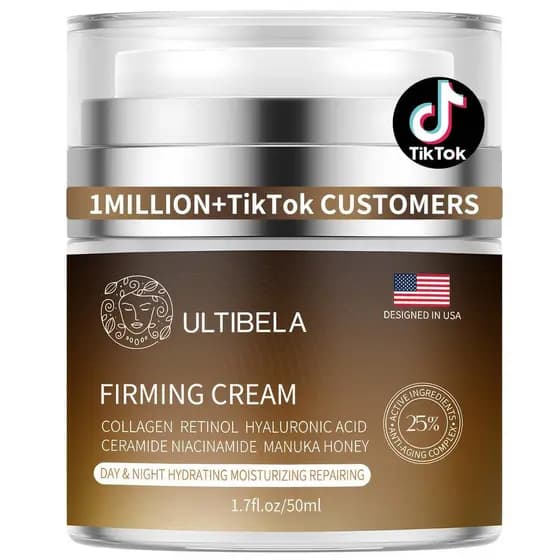 TightenandLiftNeck, Hidratante Profundo para Pescoço com Retinol, Colágeno e Mel, Antienvelhecimento e Antirrugas para R