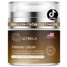 TightenandLiftNeck, Hidratante Profundo para Pescoço com Retinol, Colágeno e Mel, Antienvelhecimento e Antirrugas para R