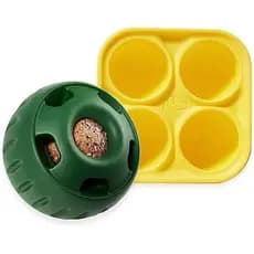 Bandeja De Filhotes E Guloseimas WOOF-Brinquedo Interativo De Bola De Cachorro De Longa Duração Molde De Silicone Para T