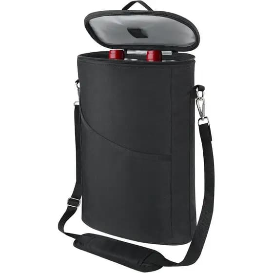 Bolsa Térmica para Duas Garrafas de Vinho, à prova de vazamentos, com forro isolante, bolsa de presente para vinho, com
