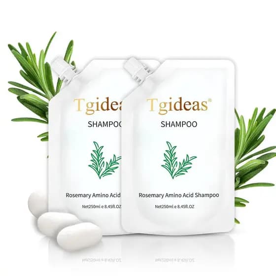 Shampoo Tgideas com Aminoácidos de Alecrim, Shampoo para Crescimento Capilar para Cabelos Ralos em Mulheres e Homens, Fo