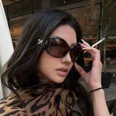 TooToo Retro Hot Girl Óculos de sol de armação grande polarizados Anti-ultravioleta protetor solar óculos de sol de tiro