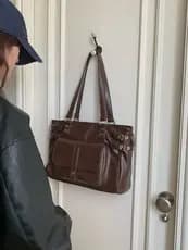 TooToo Retro Tote Bag Mulheres 2026 Novo Estilo Bolsa de Viagem de Grande Capacidade Bolsa de Ombro Portátil
