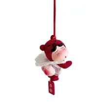 Ornamento de Morango para Carro, Pingente de Urso Fofo, Anjo Shin-chan