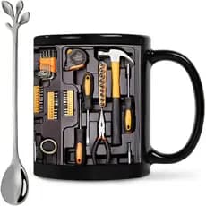 Caneca Ultimate Mechanic Tool, 11 oz, Caneca de Cerâmica para Café, Adequada para Aniversários, Natal, Ação de Graças