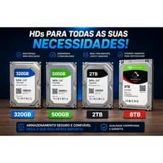 HD 320GB | HD 500GB Sata | HD 1TB Pc | HD Externo | Envio Imediato!