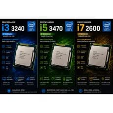 Processador Intel i3 3240 | i5 3470 | i7 Segunda Geração | Placa Mãe 1155