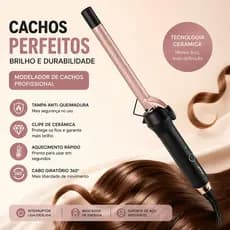 Modelador de cachos de cerâmica – Cachos Duradouros com Proteção e Aquecimento Rápido 9mm Wand Cerâmico para