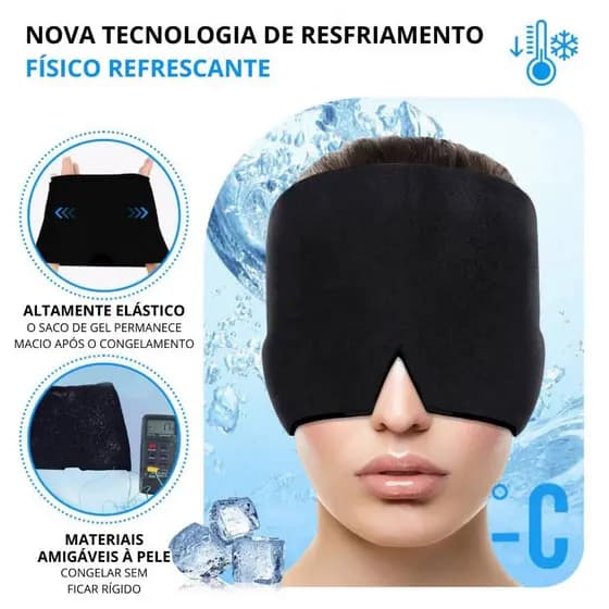 Touca de Gel para Compressa Quente e Fria | Reutilizável para Relaxamento e Uso Diário