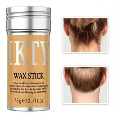 IKTY Cera Vara Pomada Modelador Anti-Frizz Peruca Rasgado Pasta Modelagem Macio Suave Feminino Masculino 75g