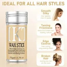 IKTY Bastao De Cera Capilar 75G - Para Modelar, Hidratar, Controlar O Frizz, Organizar Pontas Duplas