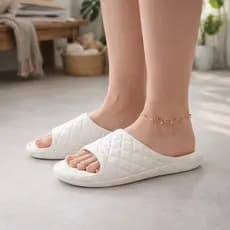 Chinelo Feminino Slide Nuvem Confortável Anatômico com Texturas Delicadas de Luxo